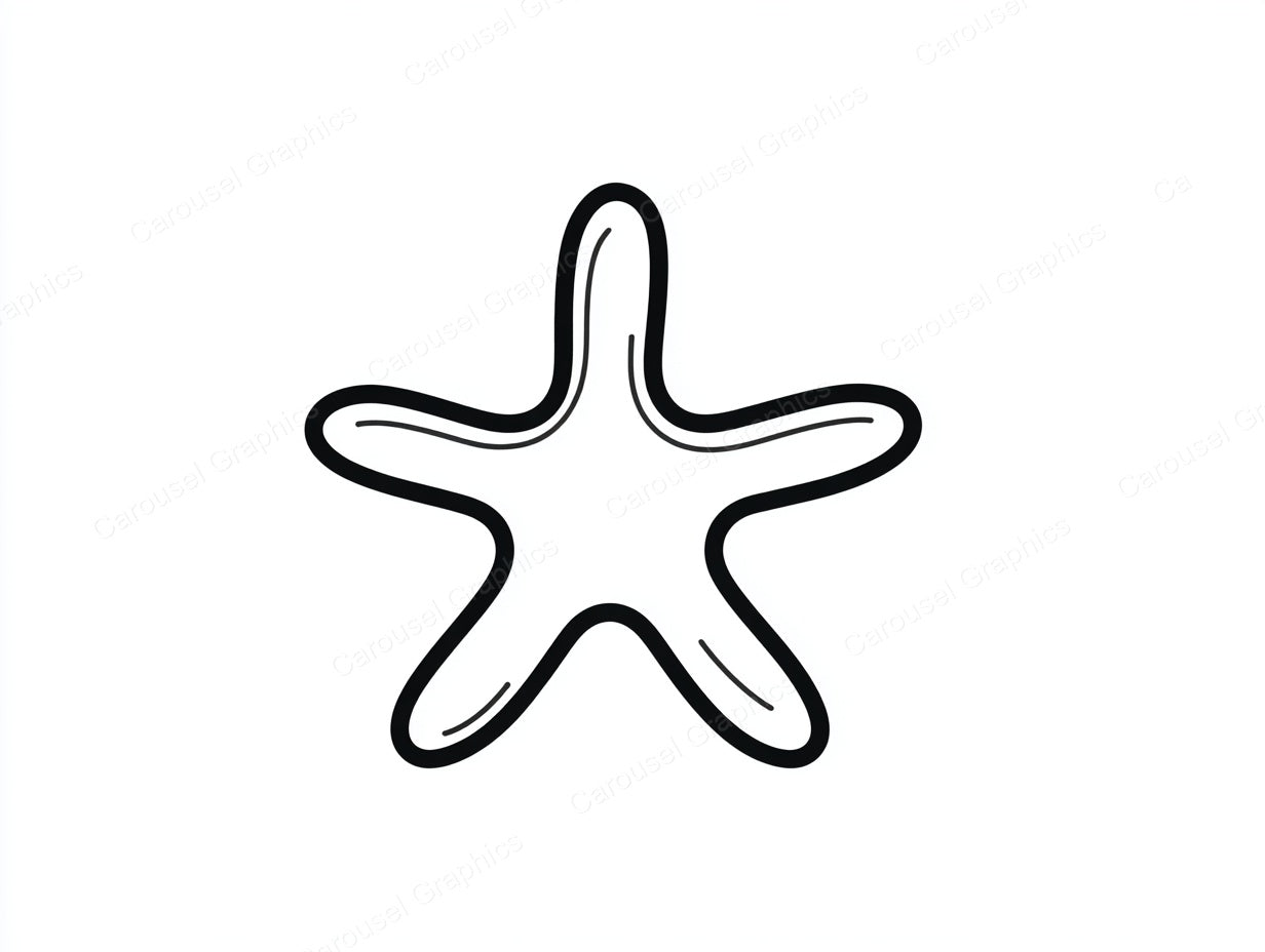 Starfish Vector Graphic preview