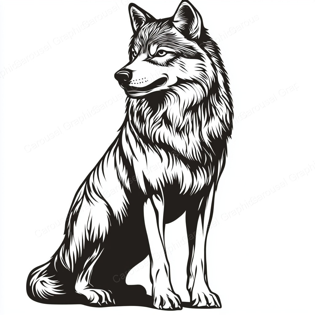 Wolf Vector Graphic preview