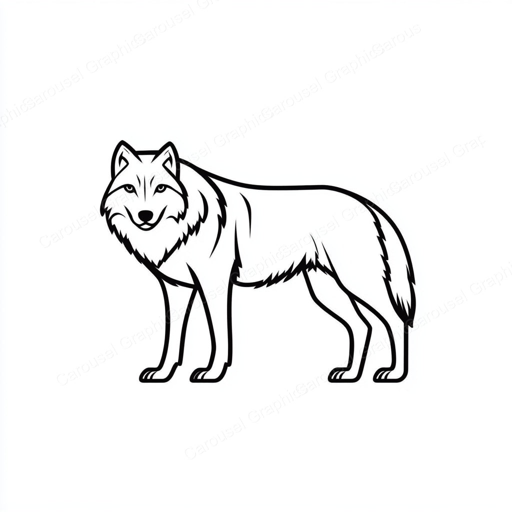 Wolf Vector Graphic preview