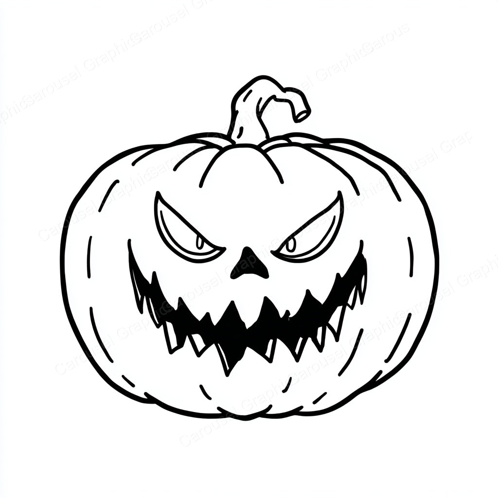 Jack-O-Lantern Vector Graphic preview