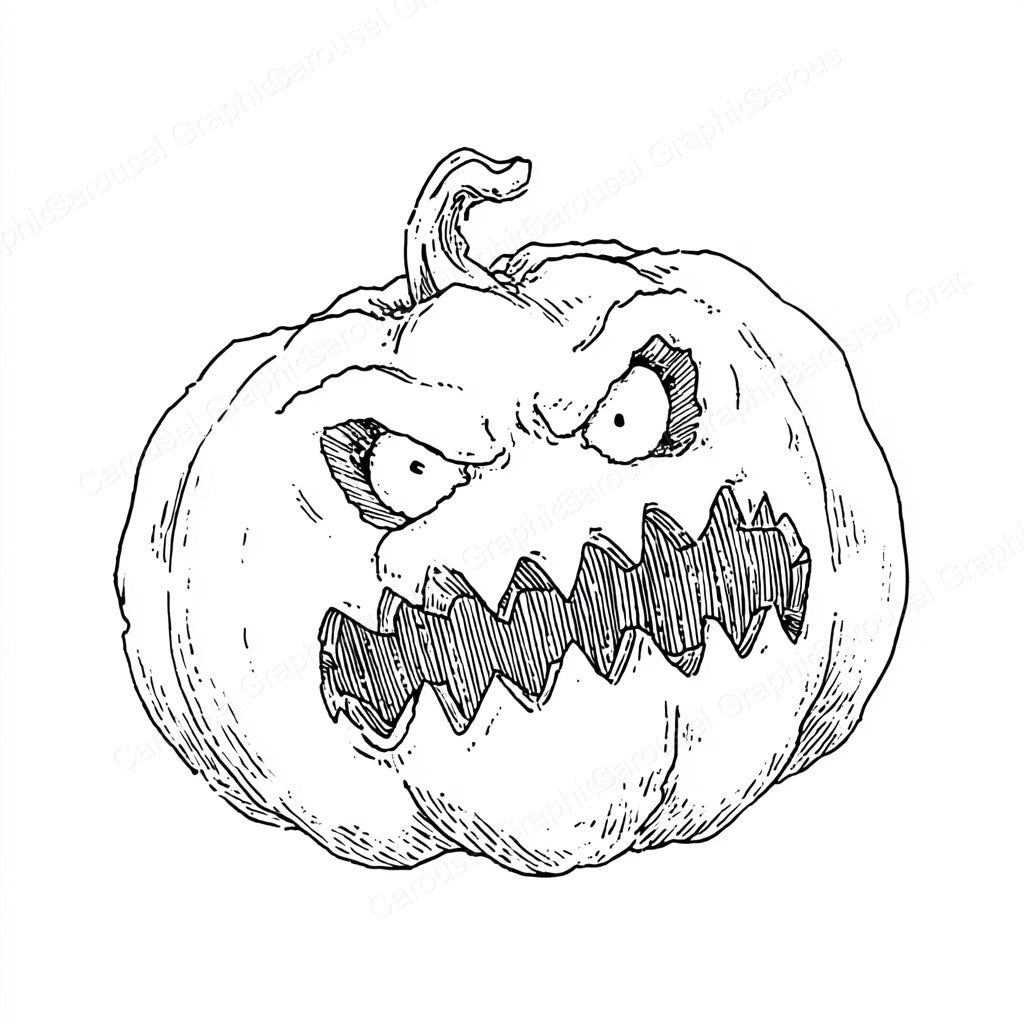 Jack-O-Lantern Vector Graphic preview