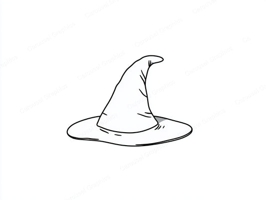 Witch Hat Vector Graphic preview