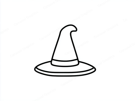 Witch Hat Vector Graphic preview