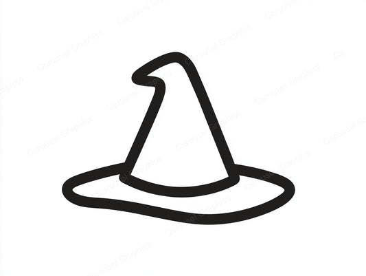 Witch Hat Vector Graphic preview