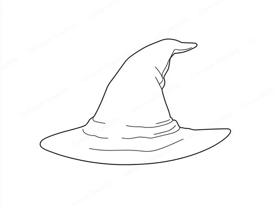 Witch Hat Vector Graphic preview