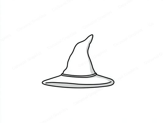 Witch Hat Vector Graphic preview