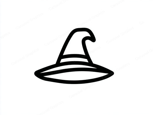 Witch Hat Vector Graphic preview