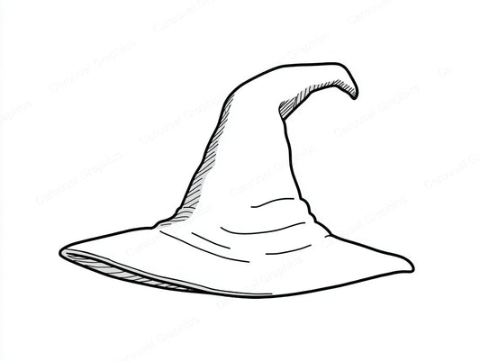 Witch Hat Vector Graphic preview
