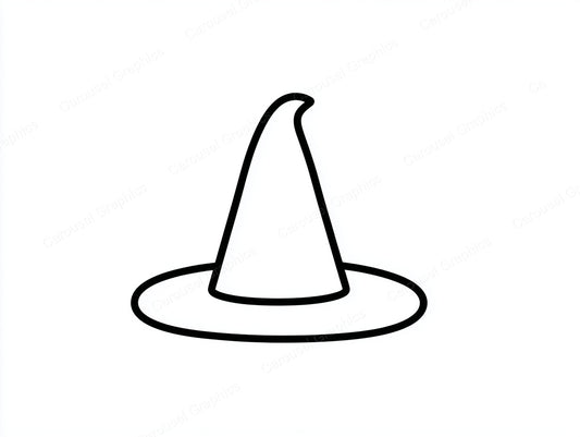 Witch Hat Vector Graphic preview