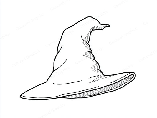 Witch Hat Vector Graphic preview