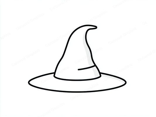 Witch Hat Vector Graphic preview