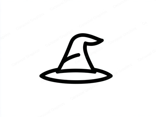Witch Hat Vector Graphic preview