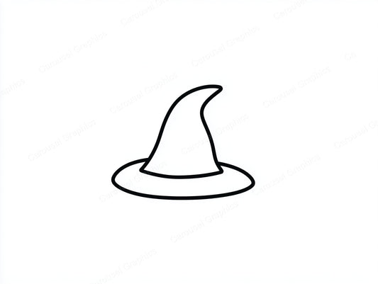 Witch Hat Vector Graphic preview