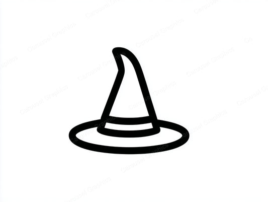 Witch Hat Vector Graphic preview