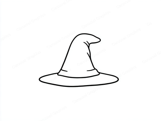 Witch Hat Vector Graphic preview