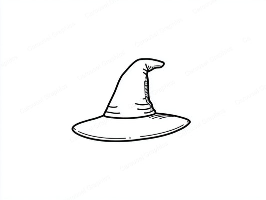 Witch Hat Vector Graphic preview
