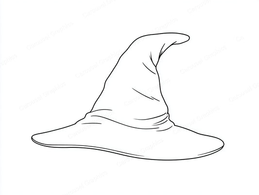 Witch Hat Vector Graphic preview