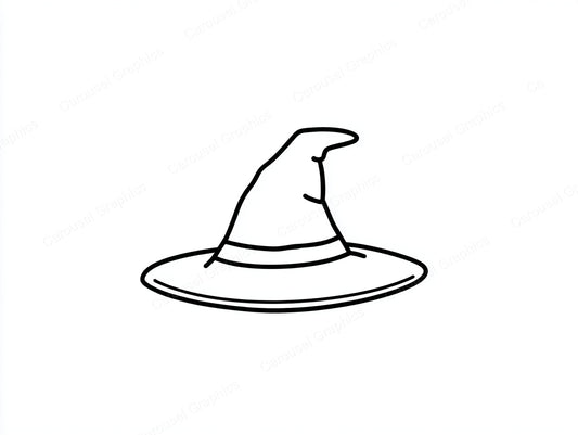 Witch Hat Vector Graphic preview