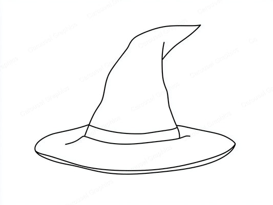 Witch Hat Vector Graphic preview