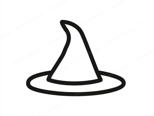 Witch Hat Vector Graphic preview