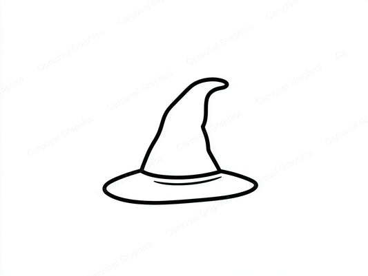 Witch Hat Vector Graphic preview