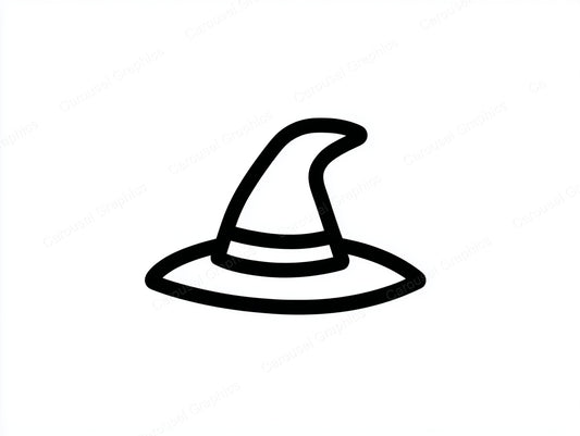 Witch Hat Vector Graphic preview