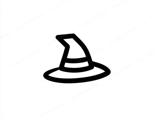Witch Hat Vector Graphic preview