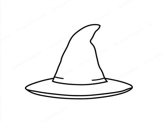 Witch Hat Vector Graphic preview