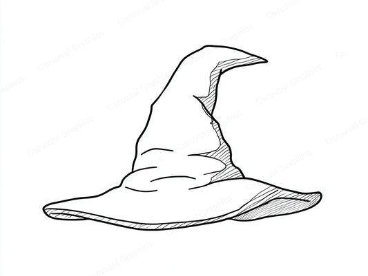 Witch Hat Vector Graphic preview