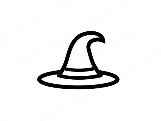 Witch Hat Vector Graphic preview