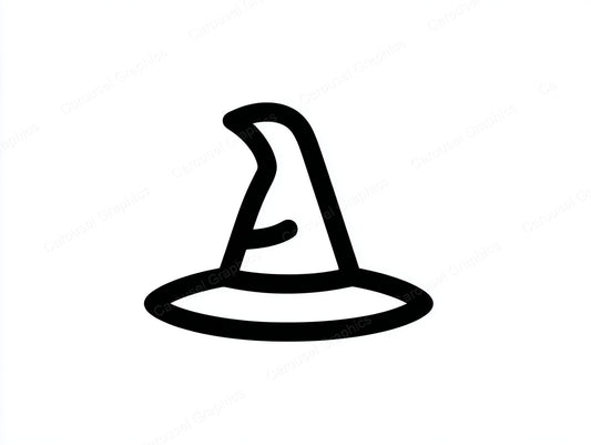 Witch Hat Vector Graphic preview