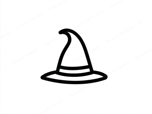 Witch Hat Vector Graphic preview