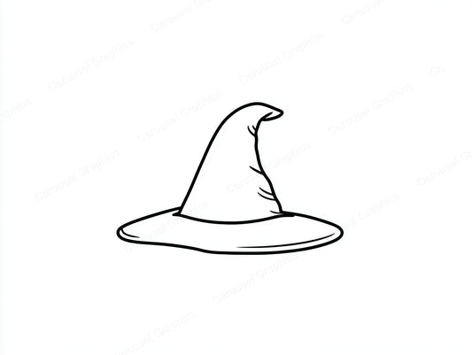 Witch Hat Vector Graphic preview