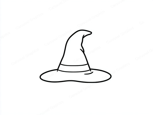 Witch Hat Vector Graphic preview