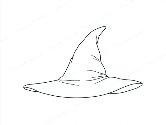 Witch Hat Vector Graphic preview