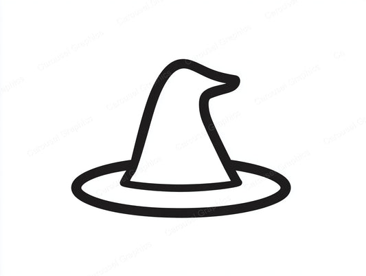 Witch Hat Vector Graphic preview