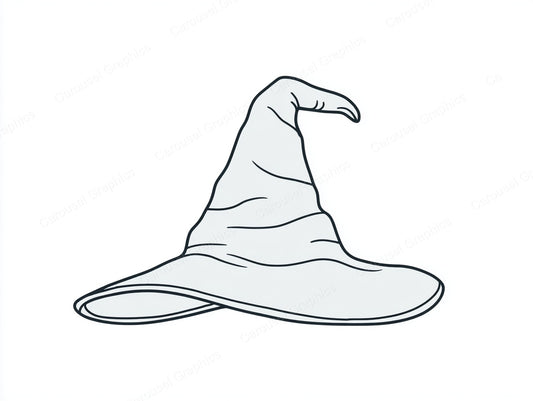 Witch Hat Vector Graphic preview