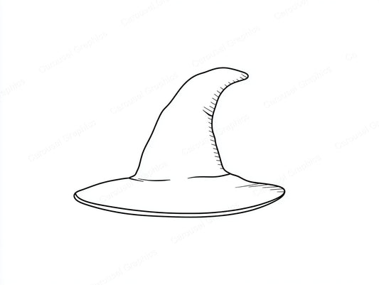 Witch Hat Vector Graphic preview
