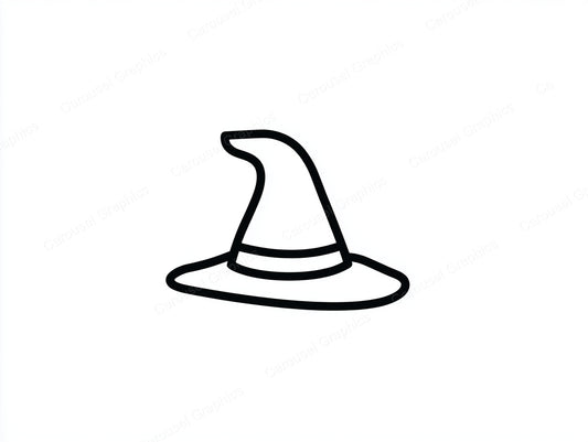 Witch Hat Vector Graphic preview