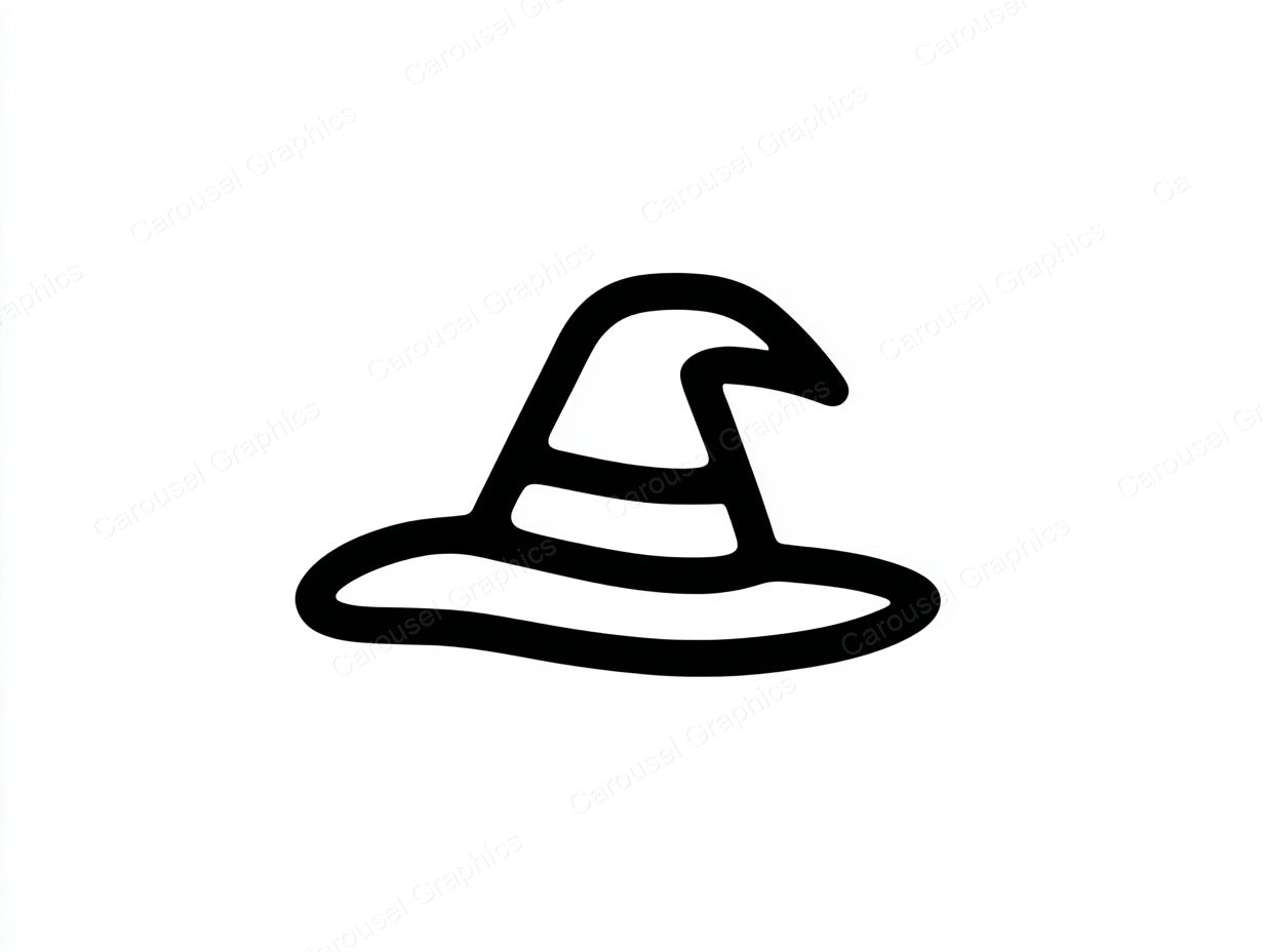 Witch Hat Vector Graphic preview