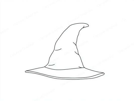 Witch Hat Vector Graphic preview