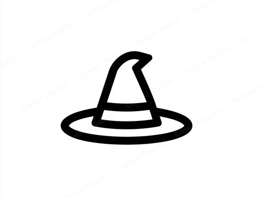 Witch Hat Vector Graphic preview