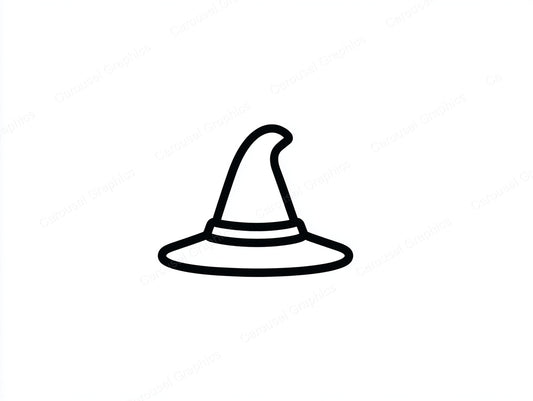 Witch Hat Vector Graphic preview