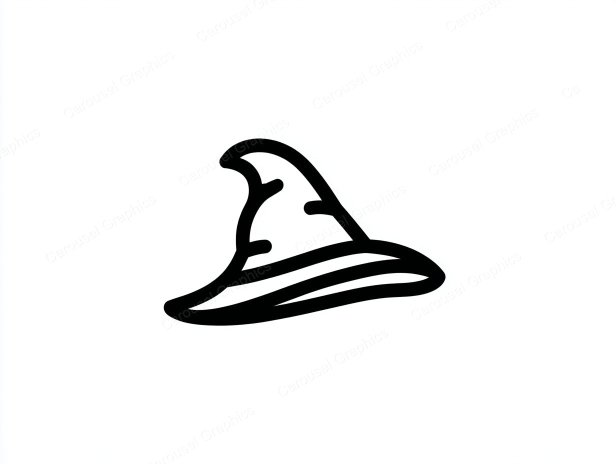 Witch Hat Vector Graphic preview