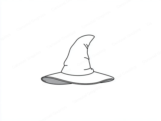 Witch Hat Vector Graphic preview