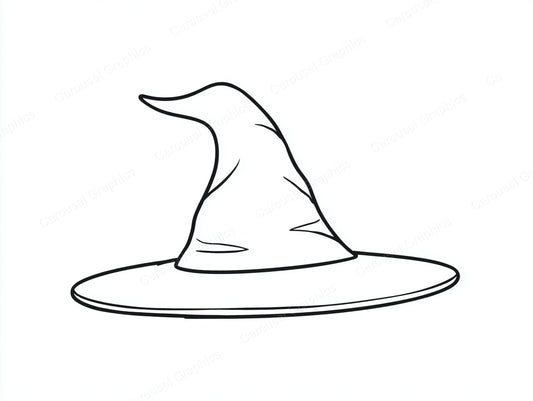 Witch Hat Vector Graphic preview