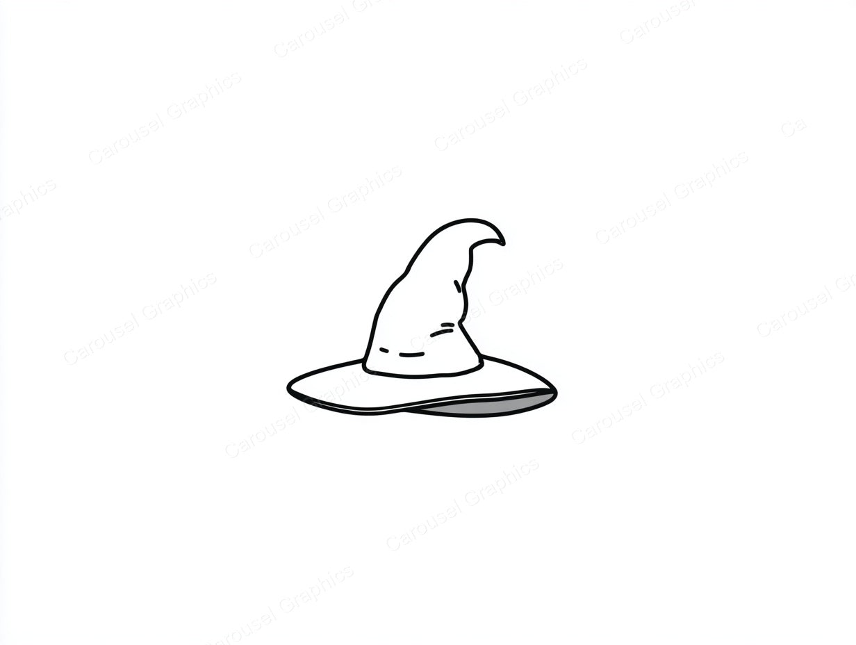 Witch Hat Vector Graphic preview