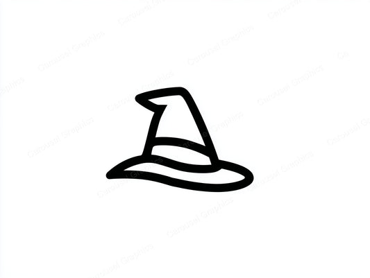 Witch Hat Vector Graphic preview