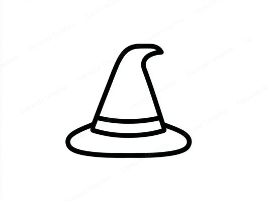 Witch Hat Vector Graphic preview