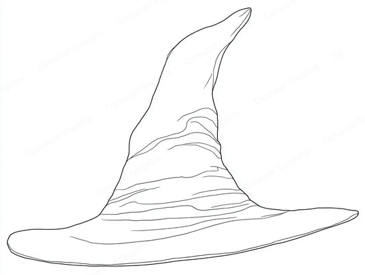 Witch Hat Vector Graphic preview